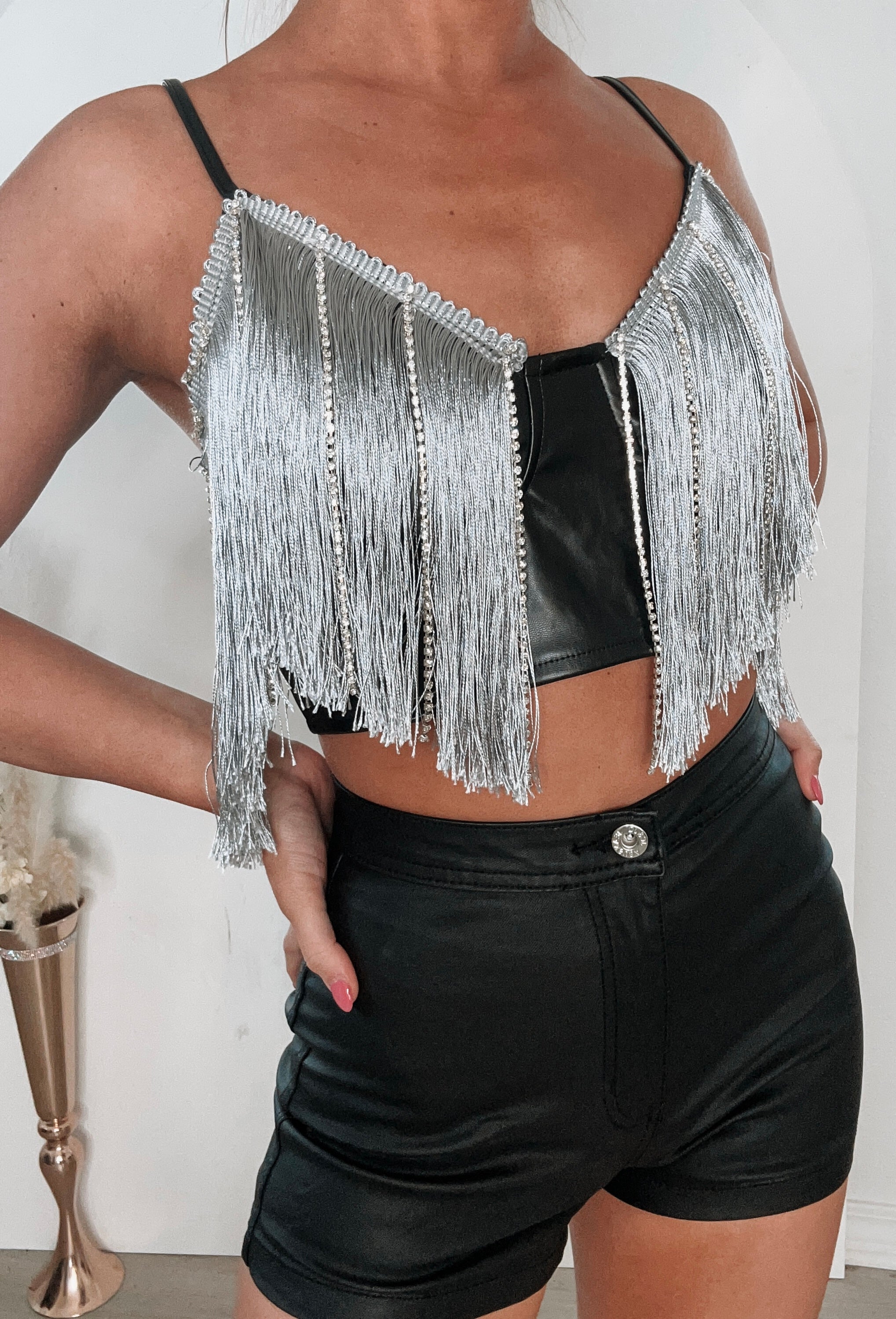 meltthelady cropped jersey Ⅱ Claude Lightweight Knit Mini Crop Top - Cornflower