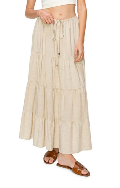 Jessa Linen Maxi Skirt