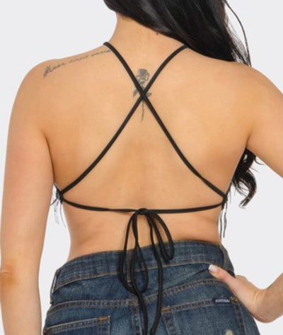Genie Sequin Fringe Top