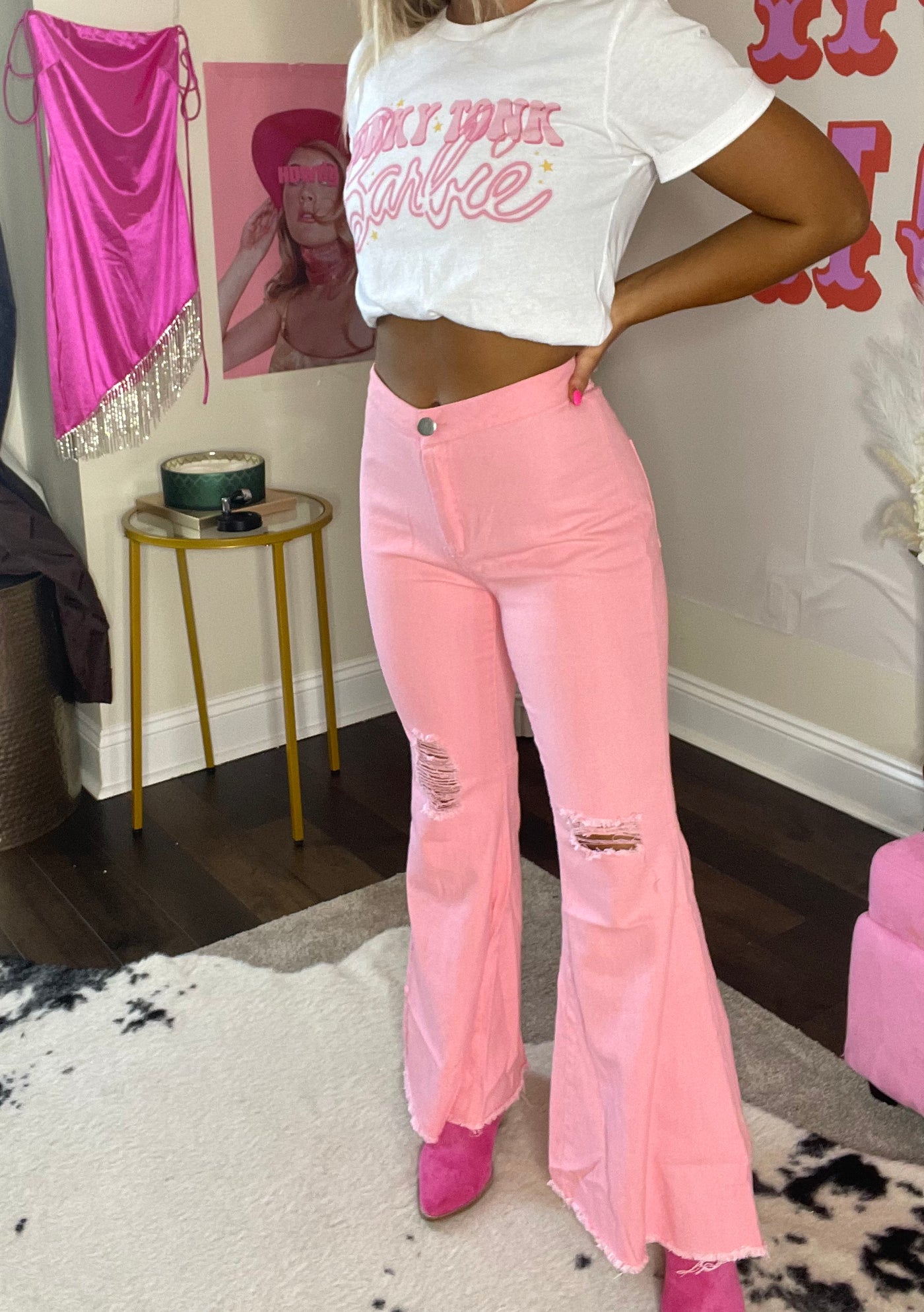 Pretty In Pink Flares
